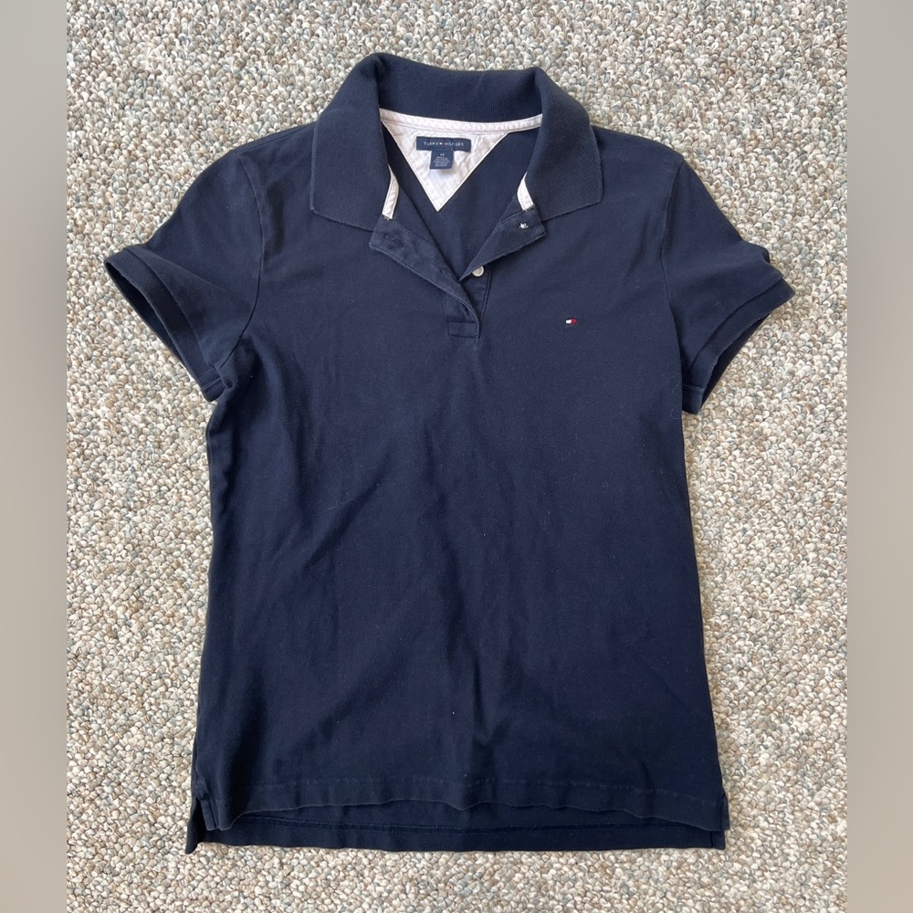 TOMMY HILFIGER Women’s Solid Short Sleeve Polo